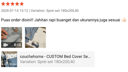 Review pelanggan Couche Home